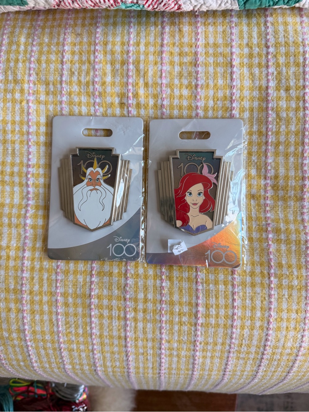Disney MOG WDI Ariel & King Triton Enamel Pin Set -